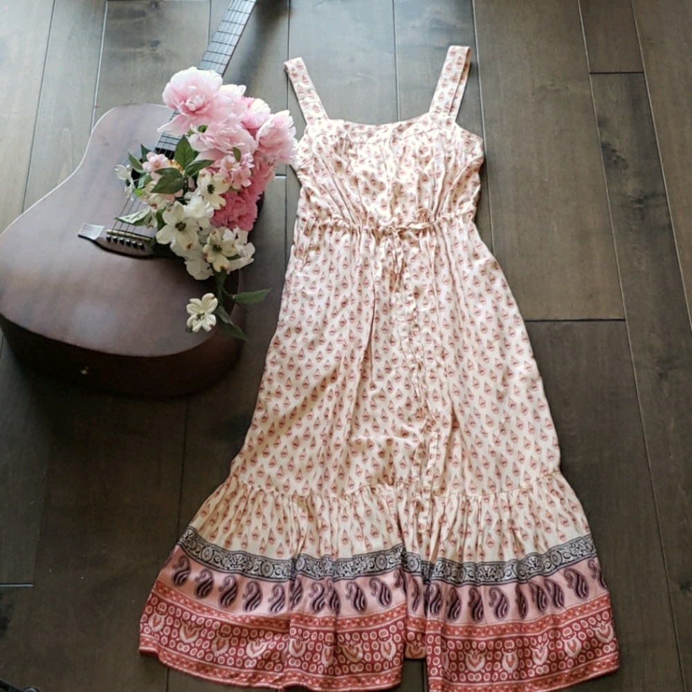 NWT Beachlunchlounge Paisley Stina EcoVero Dress